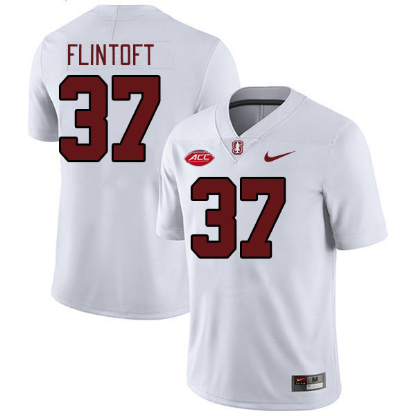 Men #37 Aidan Flintoft Stanford Cardinal 2024 ACC Conference College Football Jerseys Stitched-White